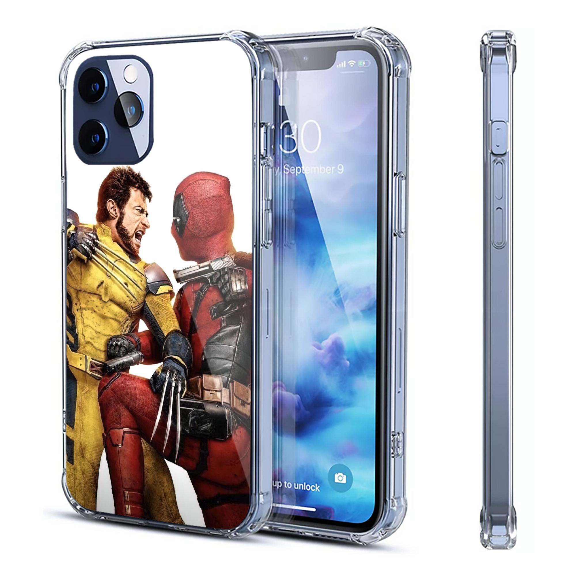 （画像用） Deadpool デッドプール 【iPhone 12シリーズ対応】透明スマホケース（クリアソフトケース）